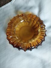 Vintage Mid Century Amber Ash Tray picture