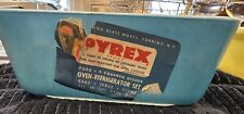 Vintage Pyrex #500 Oven & Refrigerator 4 Dishes w/covers BRAND NEW with BOX picture