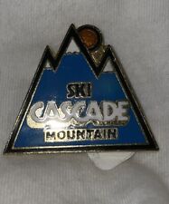 Vintage Cascade Mountain Ski Resort Portage Wisconsin Enamel Lapel Pin Souvenir picture
