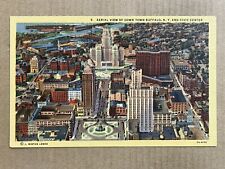 Postcard Buffalo NY New York Aerial View Downtown Civic Center Vintage PC picture