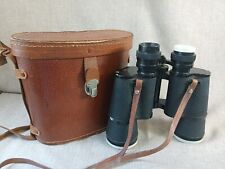 Vintage OMEGA Binoculars ☆☆☆ 30X50 FIELD 5° No.8037 Coated Lens w/ Leather Case picture