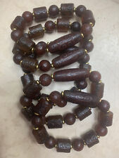 5 Pcs Tibetan Natural Old Agate Dzi Beads W/Old Agate Dzi Prayer Bead Bracelets picture