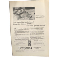 Vintage 1927 Pettijohn’s Whole Wheat Cereal Ad Advertisement picture