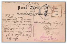 1909 Masonic Temple Agricultural College Fargo North Dakota ND DPO Postcard picture