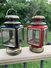 Colonial Coach Vintage  Kerosene Oil Lamp Lantern Lot Of 2 Made In Hong Kong picture