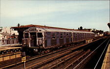 NYC public transit train Long Island City Queens station Astoria Line 1972 ~ PC picture