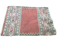Vintage Woven Southwestern Tribal Rug Geometric Design Pastel 64 X 42 picture