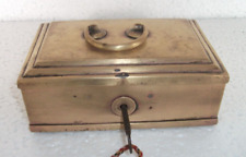 Vintage Solid Heavy Handcrafted Fine Quality 2 Compartment Jewellery Box picture