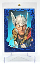 2022 Marvel Masterpieces #94 Thor Blue Foil Canvas Gallery 05/49 picture