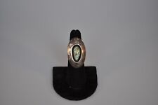 Old Pawn Navajo Sterling Silver Ring - Turquoise  Size 6 1/4 picture