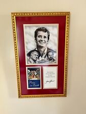 THE ROCKFORD FILES- JAMES GARNER Autographed Christmas Card Signed Museum Framed picture