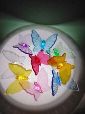 54 Assorted Point Tip Butterfly Bulbs for Ceramic Christmas Trees. **8 COLORS** picture