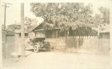 C-1910 Early Auto roadster Alley Home RPPC Photo Postcard residence 21-9617 picture