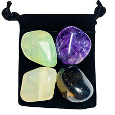 BAD DREAMS & NIGHTMARES  Tumbled Crystal Healing Set = 4 Stones + Pouch + Card picture