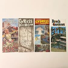 Vintage 1960s Busch Gardens Cypress Knee Museum Gardens Brochures Pamphlets picture