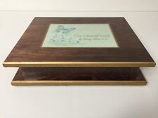 VTG Wooden Jewelry Trinket Box 