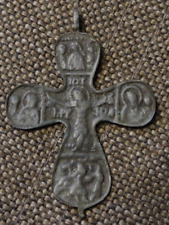 RARE R7 CROSS Cross RUSSIAN orthodox icon antique 15th century 2 picture