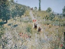 France Postcard Early 1900s Rare Art Renoir Path Tall Weeds Girl Umbrella  picture