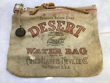 Vintage Collectible Desert Brand Water Bag Ames Harris Neville San Francisco picture