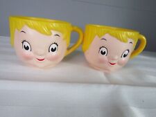 2 Campbells Soup Mug. Kids Plastic Face Dolly Dingle Vintage 1975-76 Promotion picture