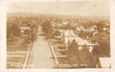E84/ Carrollton Ohio RPPC Postcard Carroll Co 1911 Birdseye View Homes 13 picture