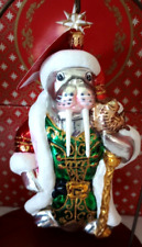 Christopher Radko NWT & Giftbox Rare Magnificent Walrus Christmas Ornament 7.5