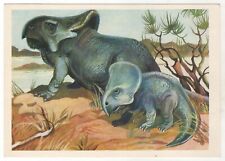 1983 DINOSAURS Protoceratops PREHISTORIC ANIMAL PALEONTOLOGY RUSSIA POSTCARD Old picture