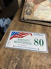 1790 1990 Vanity Bartlett Bicentennial 80 New Hampshire NH License Plate Tag USA picture