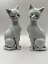 Vintage OMC Otagiri Japan White Porcelain Cat Figurines 8