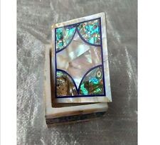 Gemstone Overlay Work Giftable Box for Wedding Rectangle Marble Jewelry Box picture