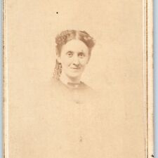 c1870s Baltimore, MD Smiling Woman CdV Photo Card Cute Lady Wm. F. Shorey H5 picture