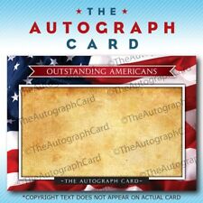 The Autograph Card USA Blank Signature USA Flag picture