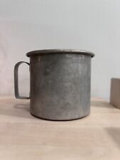 Vintage  Aluminum Mug w/Handle Farmhouse Camping Military picture