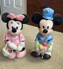 Used Disney Mickie and Minnie Mouse Plush Dolls picture