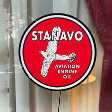Stanavo Aviation Engine Oil LED Neon Sign for Home Decor, Bars, Parties, Auto Y1 picture