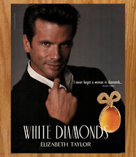 White Diamonds Elizabeth Taylor Lorenzo Lamas - Magazine Print Ads Ephemera 1998 picture