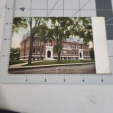 Vintage Postcard - Posted 1909 Bath Maine High School Building Divided Back picture