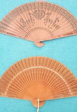 Antique Vintage Asian Bamboo Wall Fans picture