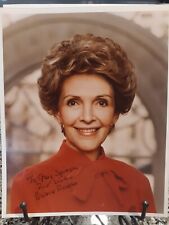 FORMER FIRST LADY NANCY REAGAN AUTOGRAPHED & INSCRIBED 8x10 COLOR PHOTO picture