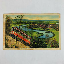 Postcard Tennessee Chattanooga TN Lookout Mountain Incline Tram 1940 Posted picture