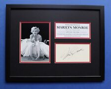 MARILYN MONROE AUTOGRAPH framed artistic display Norma Jeane picture