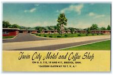 c1940's Twin City Motel And Restaurant Roadside Bristol Tennessee TN Postcard picture