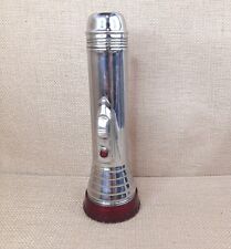 Olin Vintage Flashlight, Red and Chrome, Light & Flasher Work, Made In USA picture