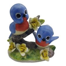 Vintage George Good Porcelain Bluebirds On A Branch Spring Figurine READ  picture