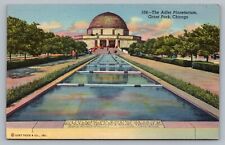 Chicago IL Adler Planetarium Grant Park Illinois Postcard Vintage G8 picture