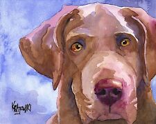 Chesapeake Bay Retriever 11x14 signed art PRINT painting    picture