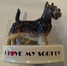 I LOVE MY SCOTTY CERAMIC FIGURINE by George Good. Japan 4.5 inches picture