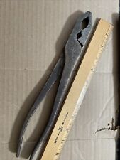 VINTAGE-ANTIQUE-EARLY REV-O-NOC  12” COMBINATION GAS AND BURNER PLIERS RARE picture