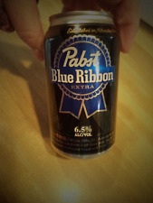 PABST BLUE RIBBON EXTRA 6.5% ALC/VOL 12 OZ ALUMINUML BEER CAN BAR CODE MILWAUKEE picture