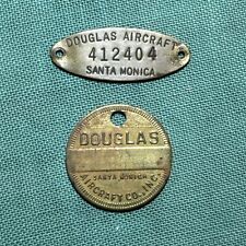 Douglas Aircraft Santa Monica Vintage Tool Check & Aircraft Tag picture